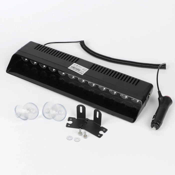 Toptan S12 Vantuzlu Çakar Makam Polis Çakarı Kırmızı-Mavi-Beyaz