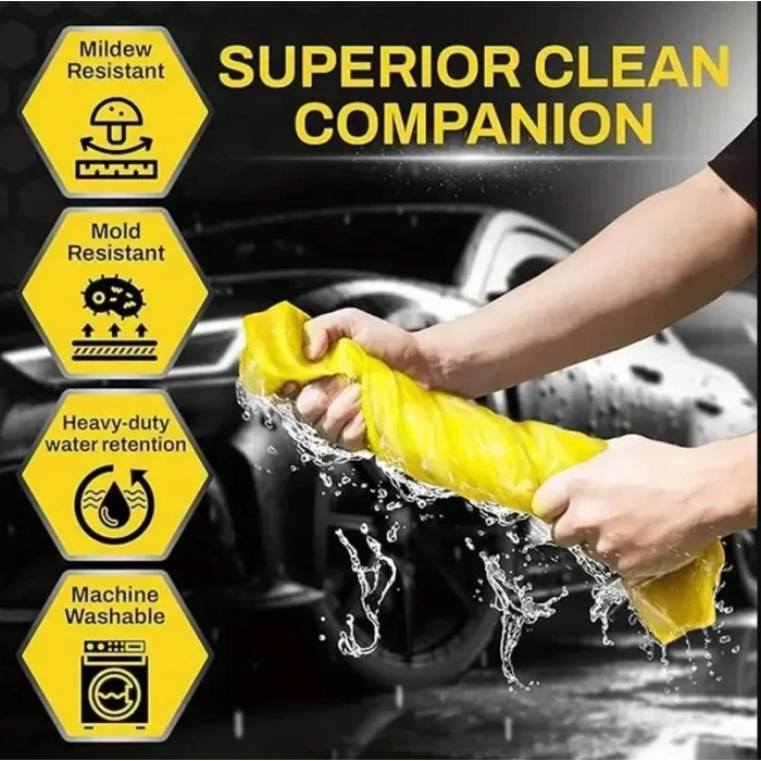 Toptan Sentetik Güderi Bez 43x32cm Kutulu Kanebo Tip 1 Adet