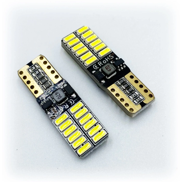 Toptan T10 Led Beyaz Ampül 24 Ledli Smd 12V