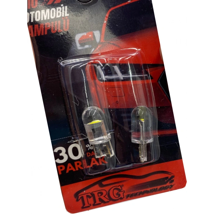 Toptan T10 Led Beyaz Şeffaf Cam Ampül 12V