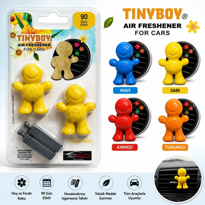 Toptan Tınyboy Araç Koku Klima Menfez Takılan