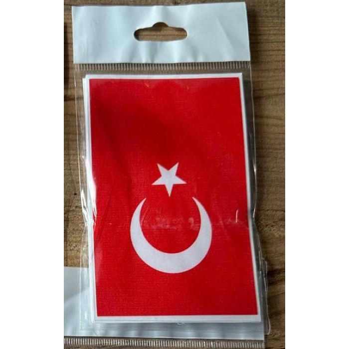 Toptan Tr Ayyıldız Sticker Orta Boy Sticker 10 Adet