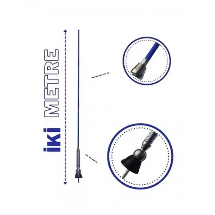 Toptan Trabzon Anten 2Metre Yaylı Renk Seçiniz