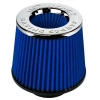 Toptan Simota Model Mavi/krom Spor Açık Hava Filtresi 7.6cm