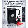 Toptan Kompresörlü Akü Takviye Cihazı Powerbank+Led Çok Fonksiyonlu