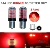 Toptan 144 Led Kırmızı Stop Ampülü Tek Duy