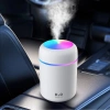 Toptan Araç İçi Nemlendirici Bataryalı/Şarjlı Model H2o Rgb Beyaz Buhardanlık