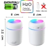 Toptan Araç İçi Nemlendirici Bataryalı/Şarjlı Model H2o Rgb Beyaz Buhardanlık