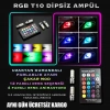 Toptan Kumandalı T10 Rgb Led Ampül Renkli Eco