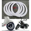 Toptan Motosiklet Lastik Yanağı Motor Yanağı Beyaz Renk Jant Seçiniz