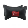 Toptan Oto Boyun Yastığı Deri Logolu 2 Li