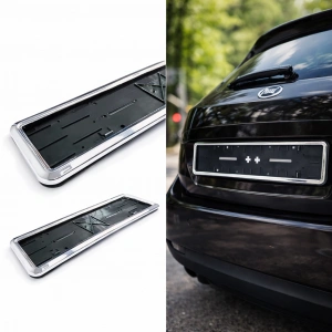 Toptan Geçmeli Takkolay Krom Çerçeveli 1 Adet plakalık