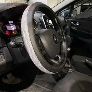 Toptan Taşlı Direksiyon Kılıfı Geçme Diamond Swaroski 38cm