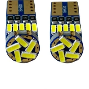 Toptan T10 Led Beyaz Ampül 15 Ledli Papatya