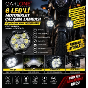 Toptan 6 Ledli Motor Çalışma Lambası