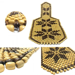 Toptan Ahşap Boncuk Minder Terletmez 1 Adet Hakiki Ağaçtan İthal