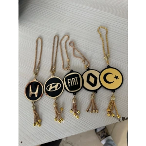 Toptan Araç İçi Gold Ayna Süsleri Pleksi