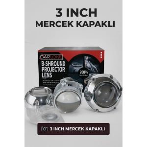 Toptan Far İçi Mercek Far 3 İnch Kapaklı İthal Ürün - (Ledsiz)