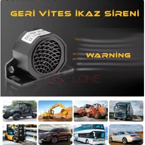 Toptan Geri Vites İkaz Sireni 12-80V 105Desibel Yüksek Ses
