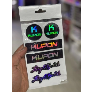 Toptan Hologram Sticker Set 2li Paket Mini Boylar