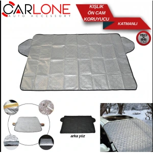 Toptan Kışlık Araç İçi Ön Cam Buz Koruyucu Örtü Katmanlı 150x116 Cm