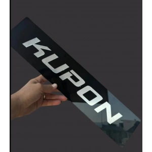 Toptan Kupon Model Dekor Plaka Lazer Kesim Pleksi Parlak