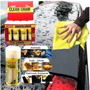 Toptan Sentetik Güderi Bez 43x32cm Kutulu Kanebo Tip 1 Adet