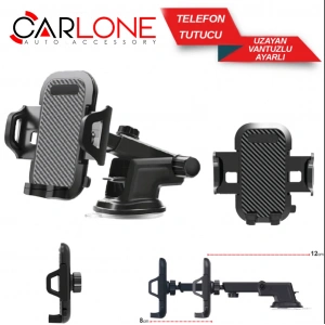 Toptan Telefon Tutucu Carbon Desen Uzayabilen Model 5901965