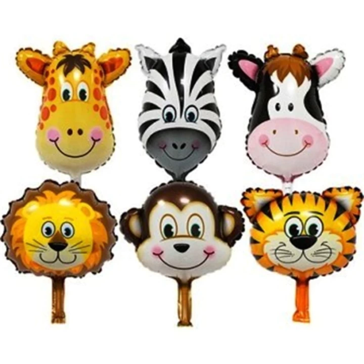 Folyo Balon Çin Set 14 Safari 6lı