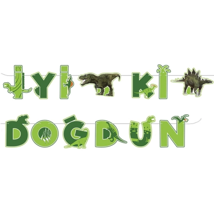 Banner İyiki Doğdun Vahşi Jurassik