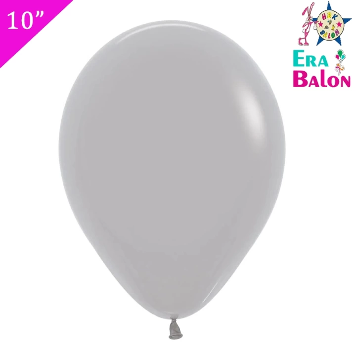 Pastel 10 Balon Hbk Gri