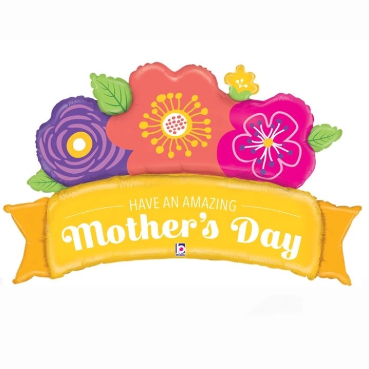 Folyo Balon Grabo 45 Amazıng Moms Day Banner