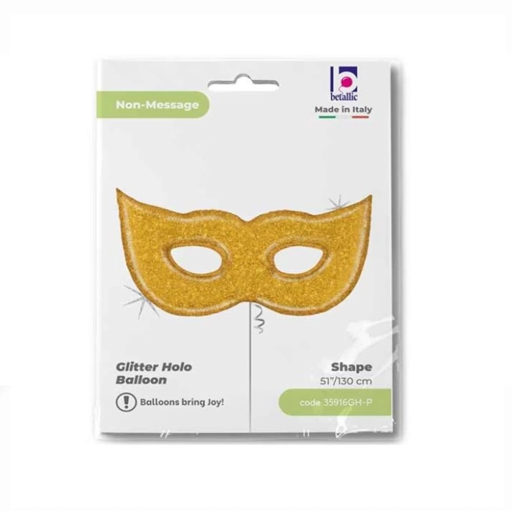 Folyo Balon Grabo 51 Gold Glıtter Mask