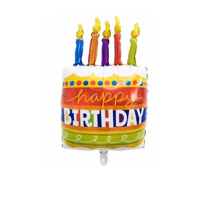 Folyo Balon Çin 34 Candle Cake