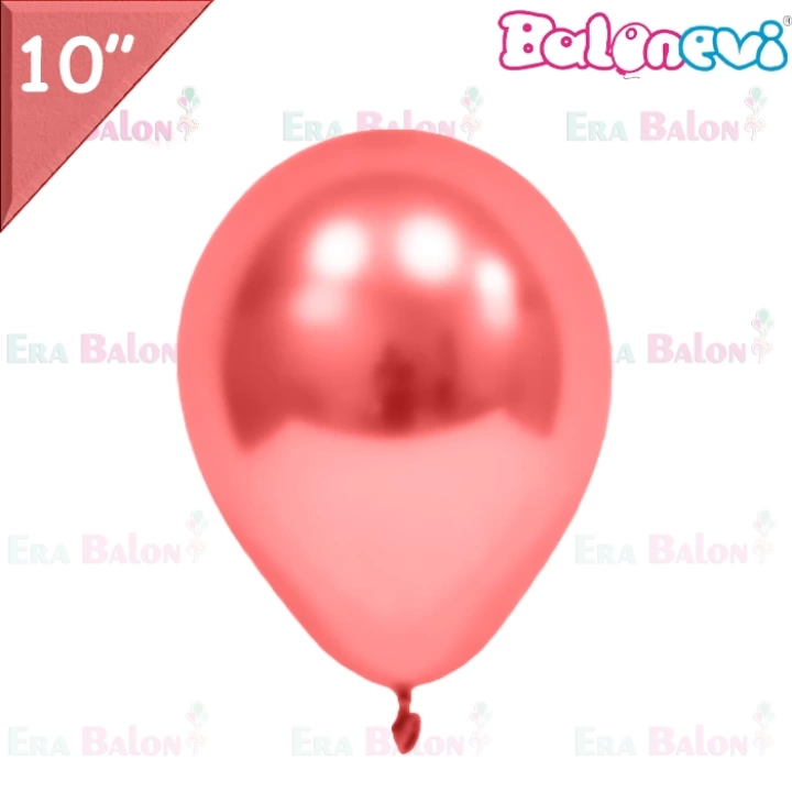 Krom 10 Balon Balonevi Kırmızı