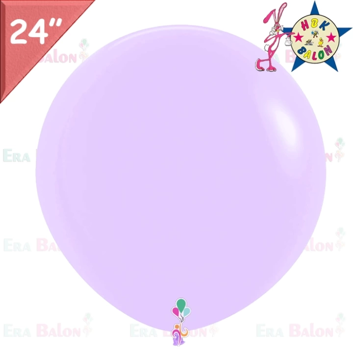 Makaron 24 Balon Jumbo HBK Lila 3LÜ