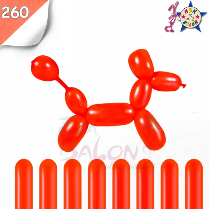 Sosis Balon 260lık Hbk Kırmızı