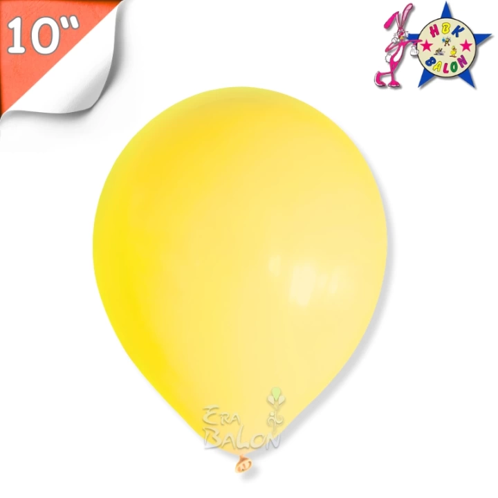 Pastel 10 Balon Hbk Sarı