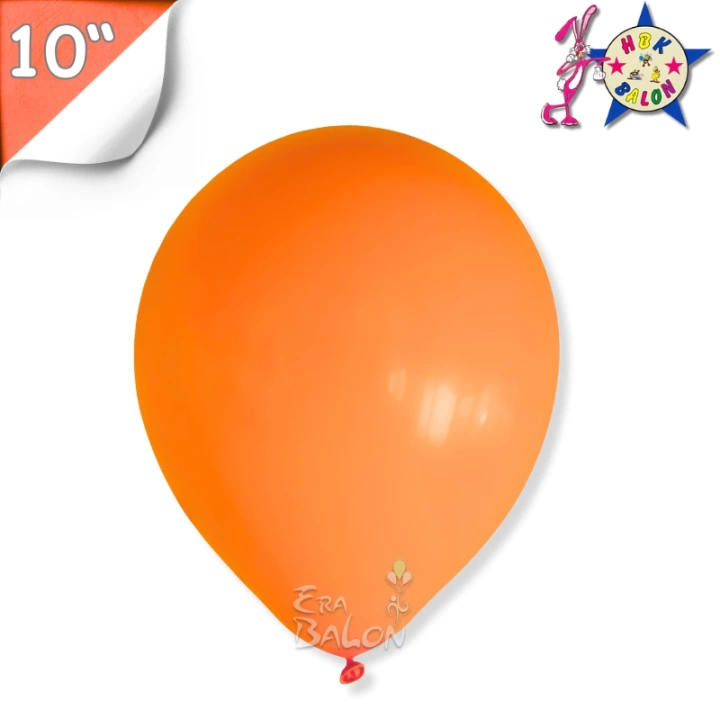 Pastel 10 Balon Hbk Turuncu