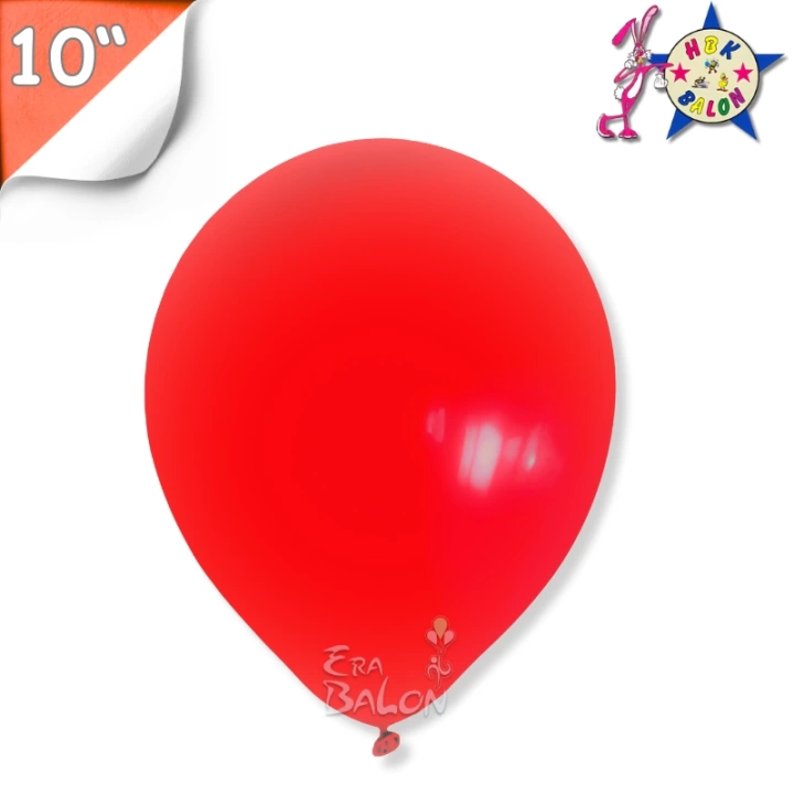 Pastel 10 Balon Hbk Kırmızı