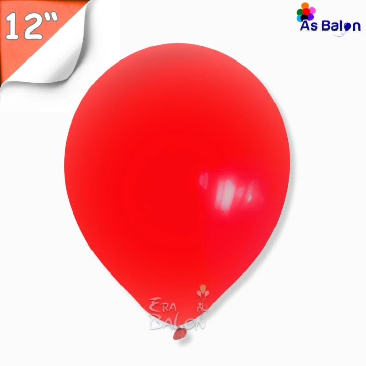 Pastel 12 Balon As Kırmızı