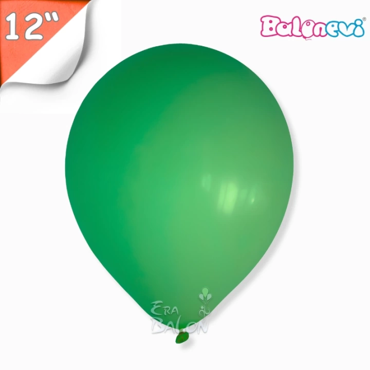 Pastel 12 Balon Balonevi Koyu Yeşil