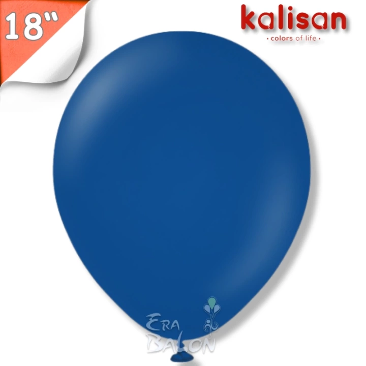 Pastel 18 Balon Jumbo Kalisan Lacivert 10lu (Dark Blue)