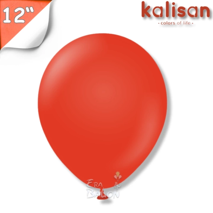 Pastel 12 Balon Kalisan Kırmızı (Red)