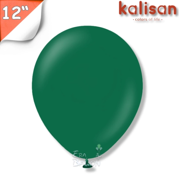 Pastel 12 Balon Kalisan Koyu Yeşil (Dark Green)