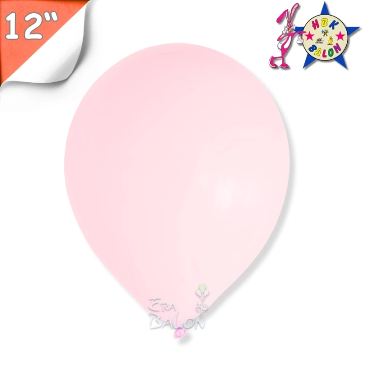 Makaron 12 Balon HBK Pembe