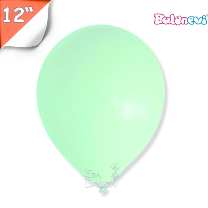 Makaron 12 Balon Balonevi  Yeşil