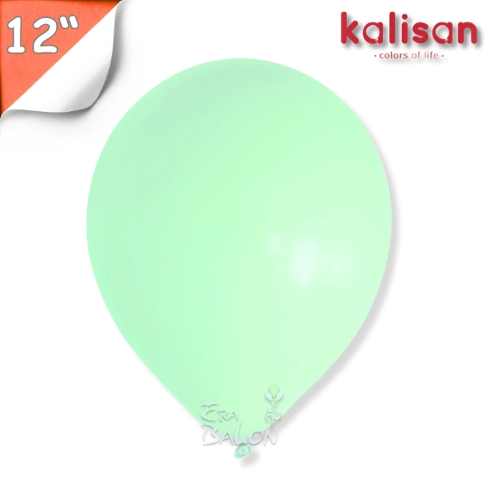 Makaron 12 Balon Kalisan Mint Yeşili (Macaron Green)