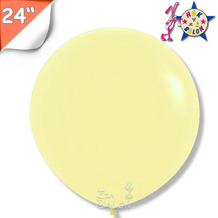 Makaron 24 Balon Jumbo HBK Sarı 3LÜ