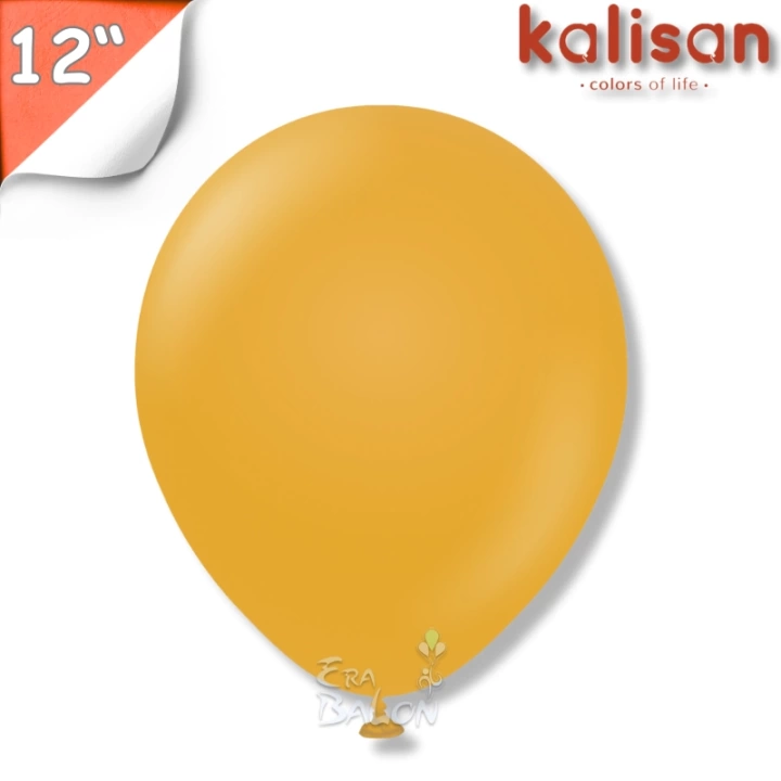 Retro 12Balon Kalisan Zerdeçal (Mustard)